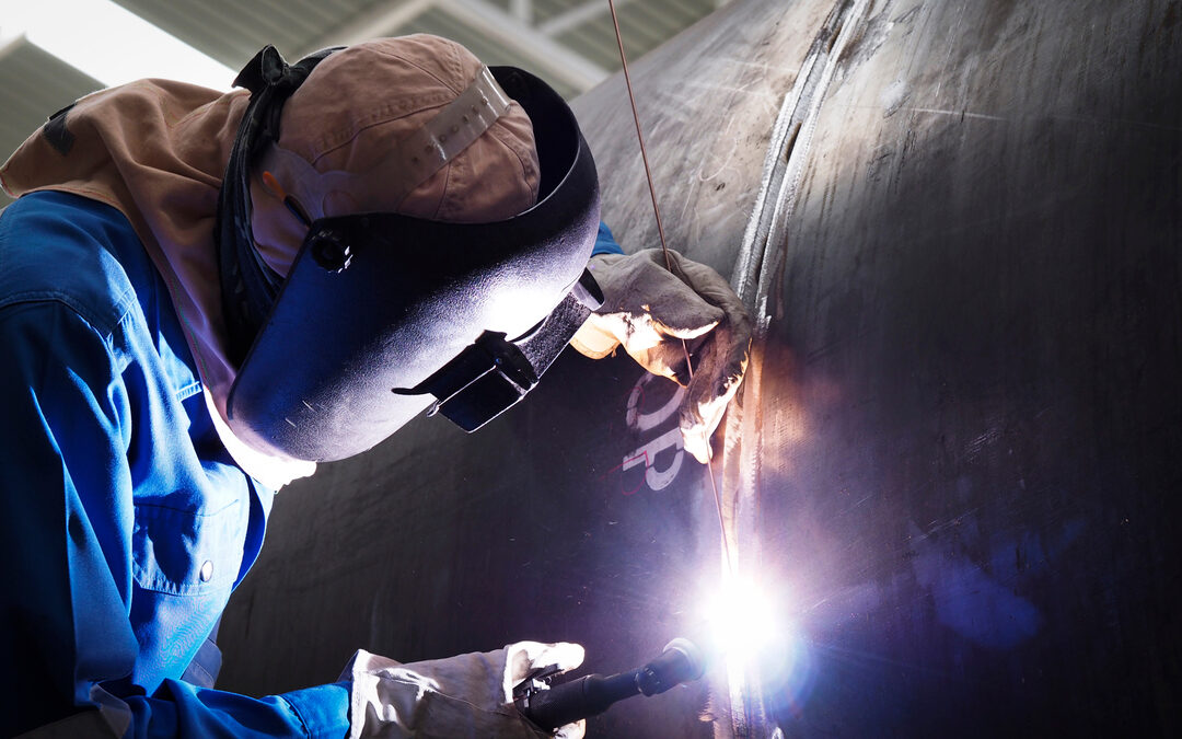 person building a pressure vessel